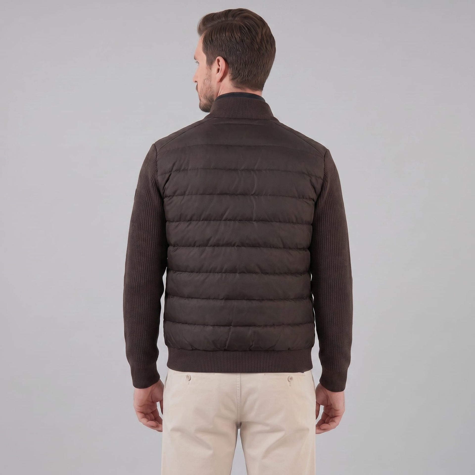Hathaway Knit Sleeve Down Jacket