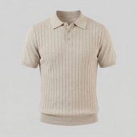 Ronan Cotton Blend Ribbed Polo