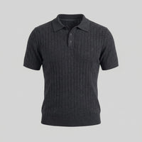 Ronan Cotton Blend Ribbed Polo