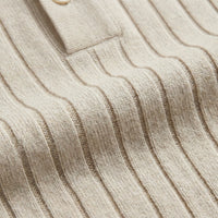 Ronan Cotton Blend Ribbed Polo