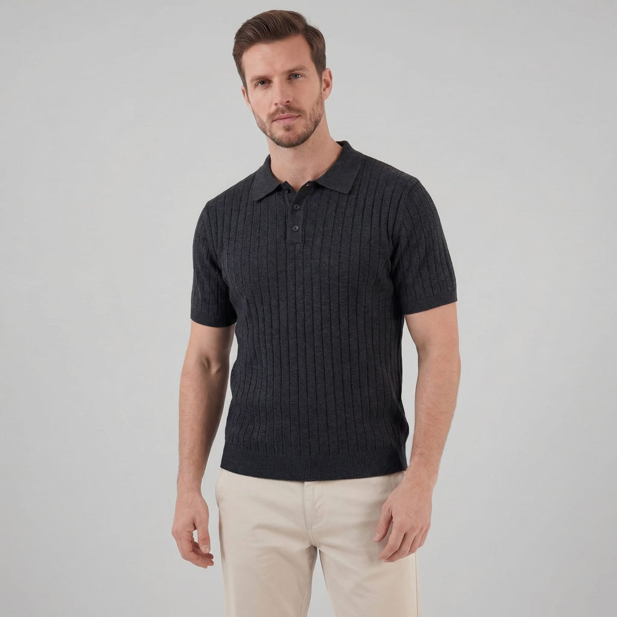 Ronan Cotton Blend Ribbed Polo_3