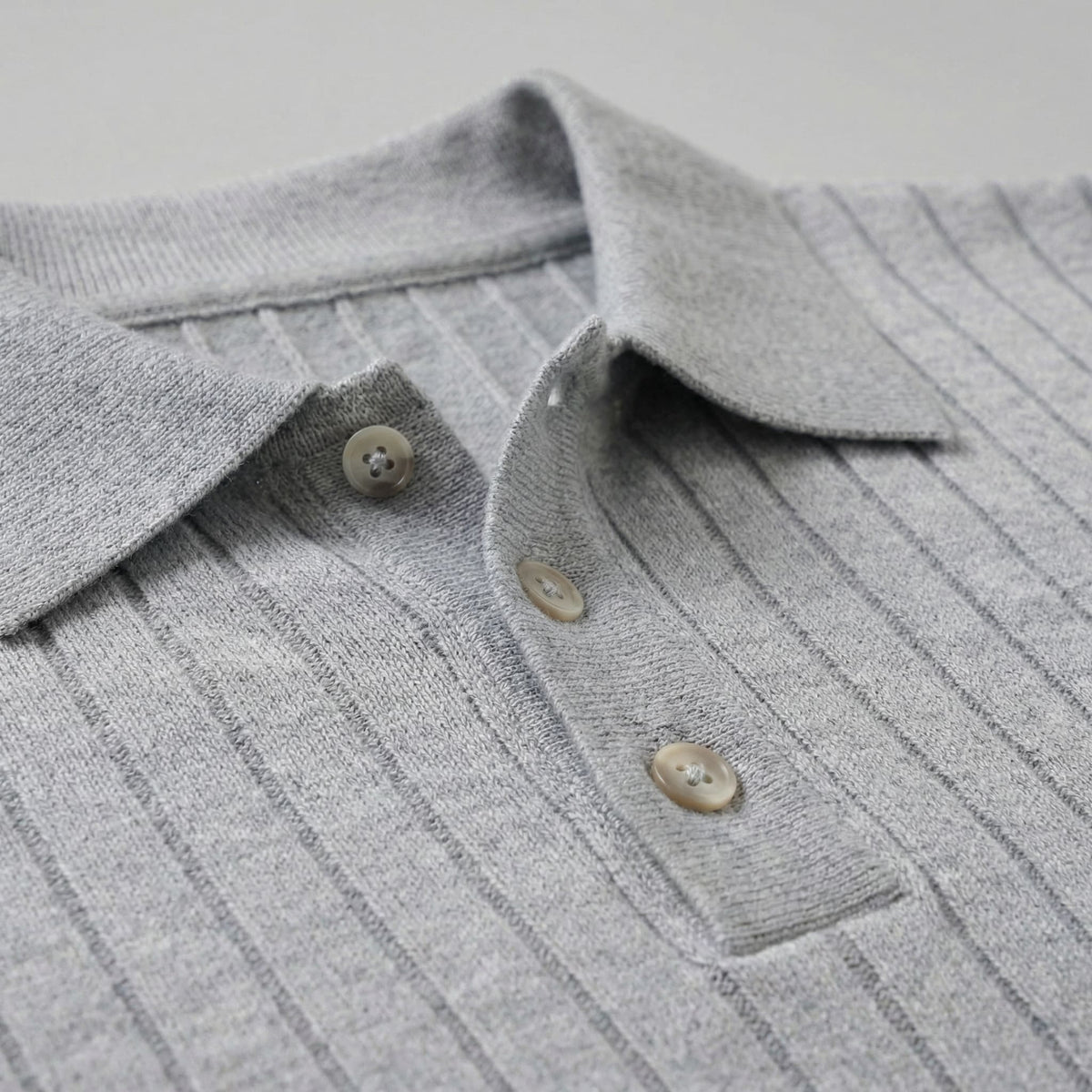 Ronan Cotton Blend Ribbed Polo