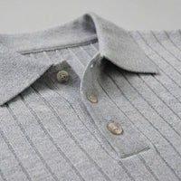 Ronan Cotton Blend Ribbed Polo