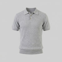 Ronan Cotton Blend Ribbed Polo