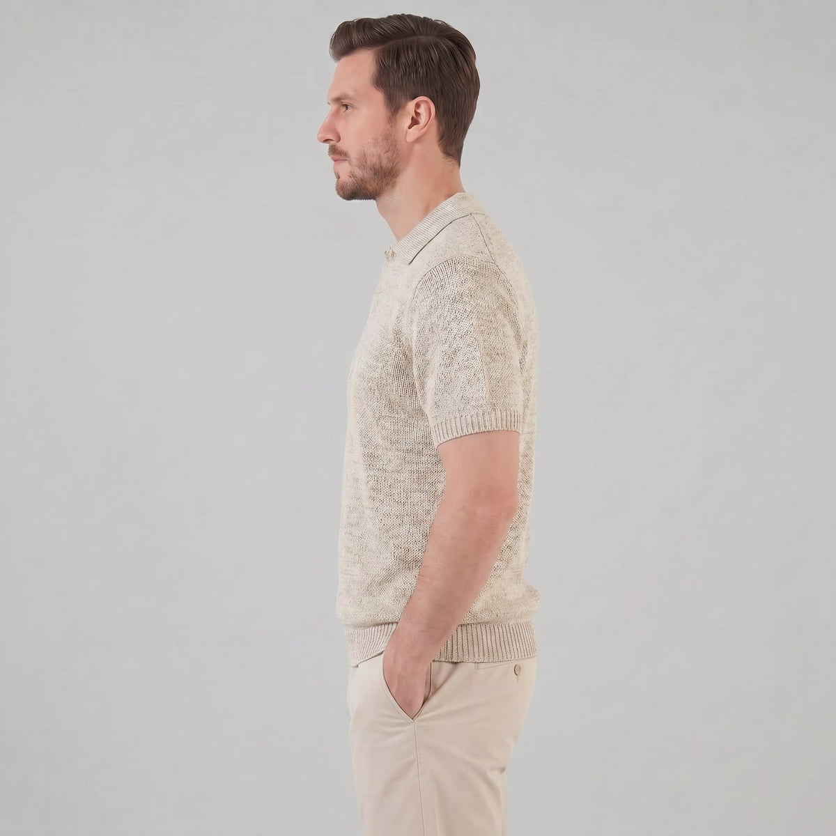 Flynn Textured Knit Polo Shirt_2