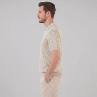 Flynn Textured Knit Polo Shirt