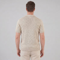 Flynn Textured Knit Polo Shirt