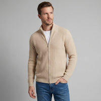 Franklin Ribbed Zip Up Cardigan