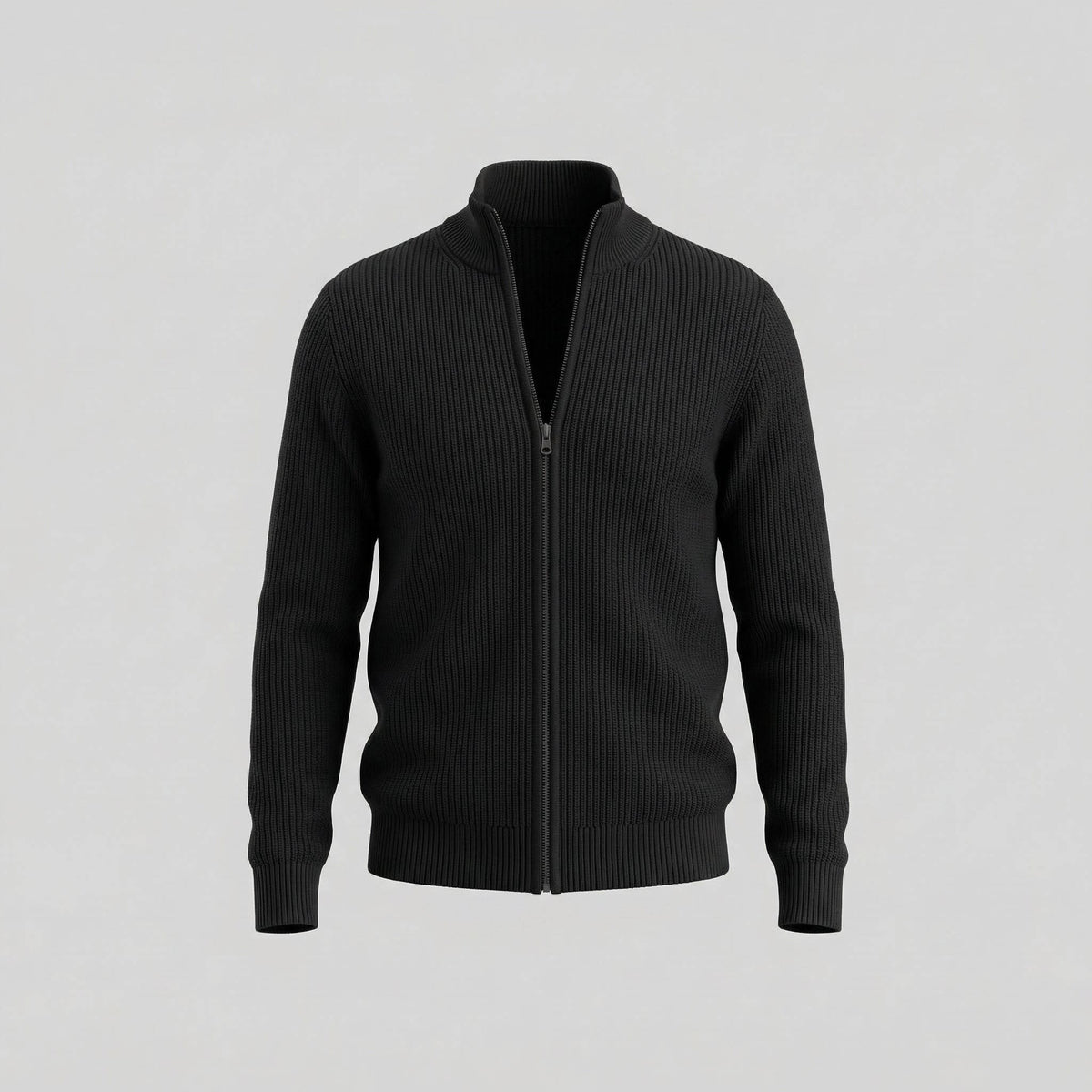 Franklin Ribbed Zip Up Cardigan
