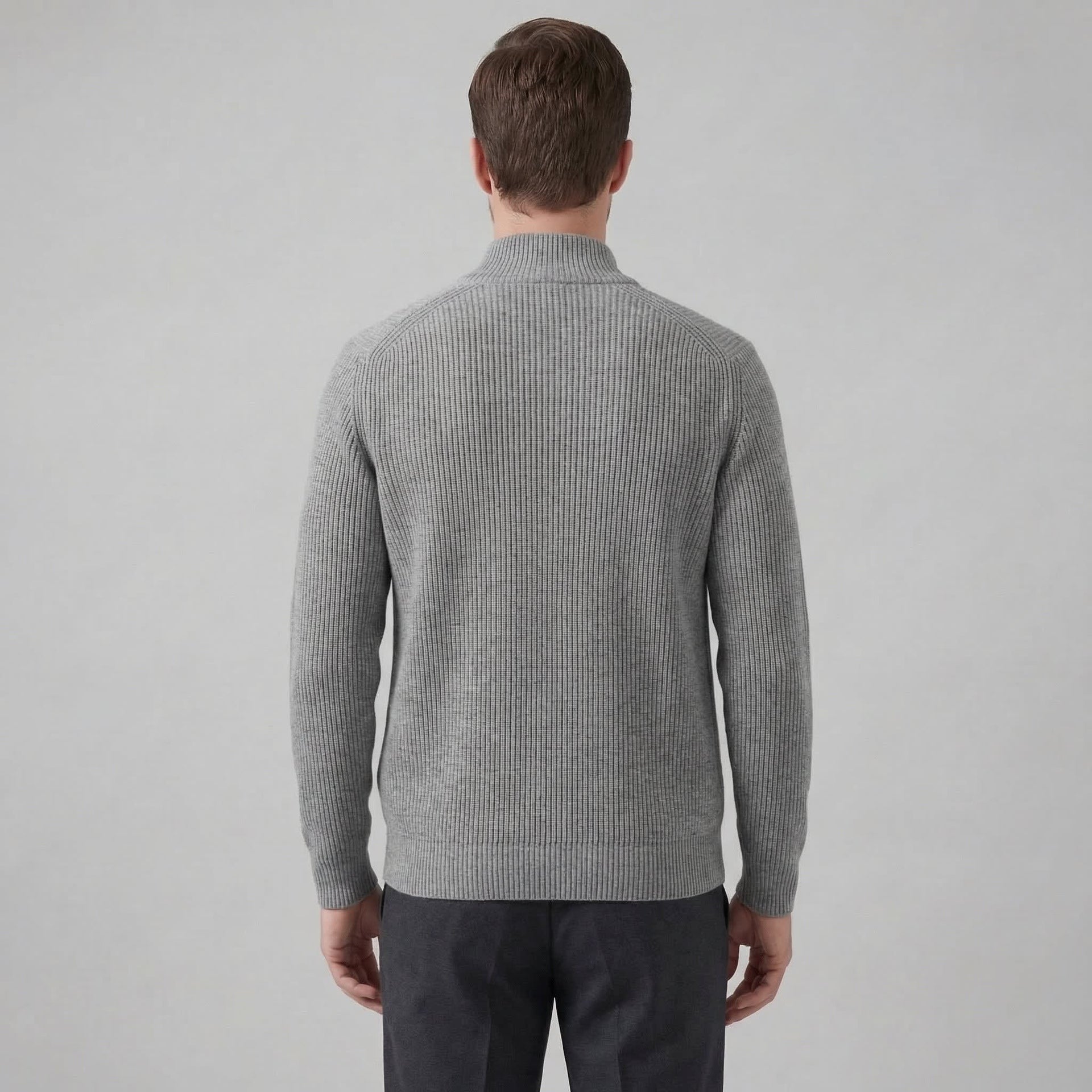 Franklin Ribbed Zip Up Cardigan