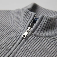 Franklin Ribbed Zip Up Cardigan