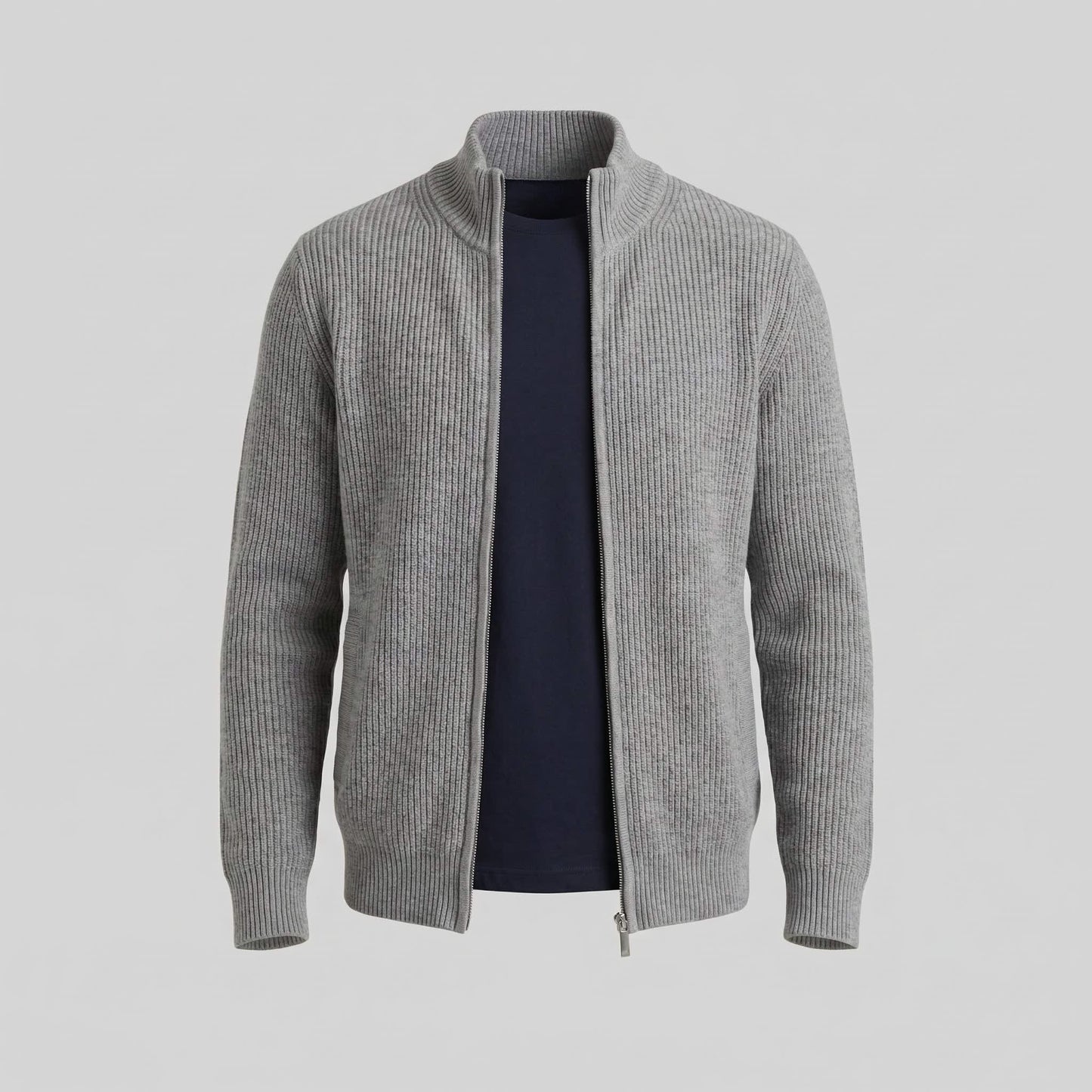 Franklin Ribbed Zip Up Cardigan_15