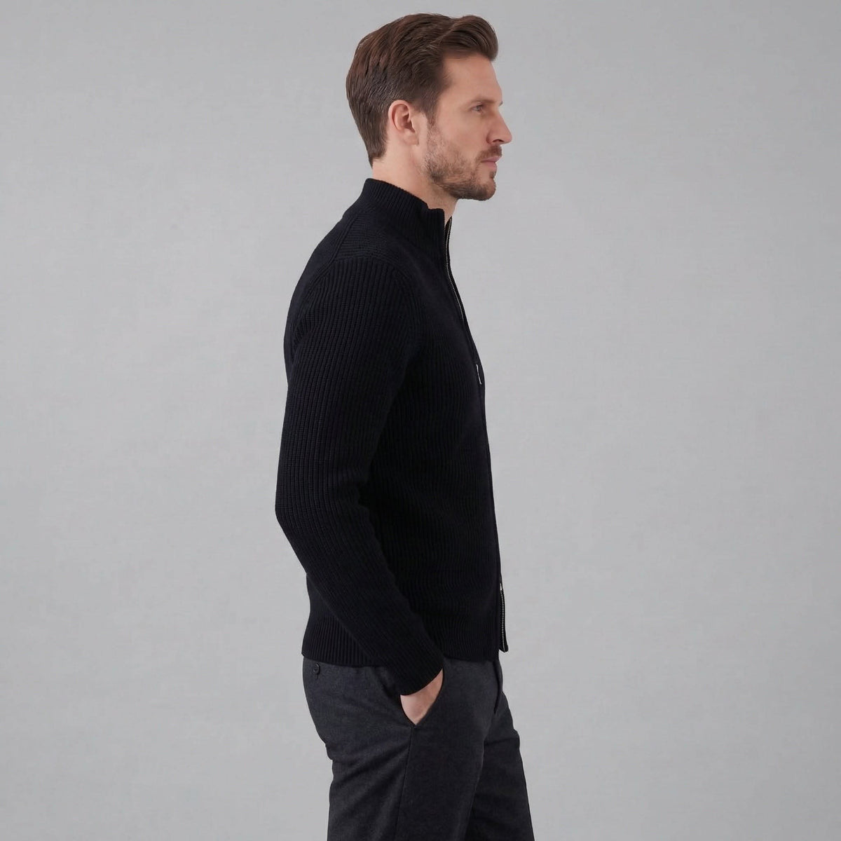 Franklin Ribbed Zip Up Cardigan_7