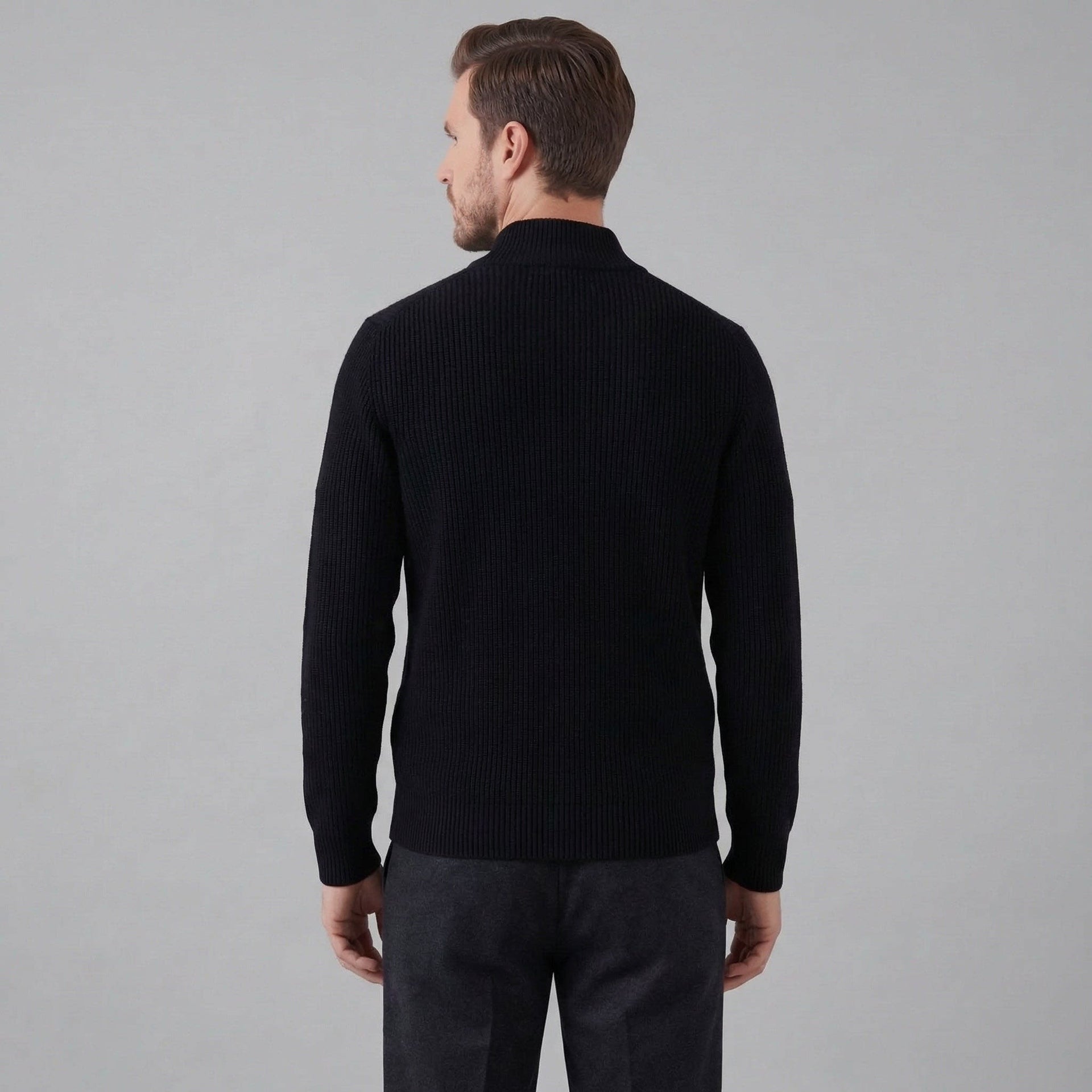 Franklin Ribbed Zip Up Cardigan