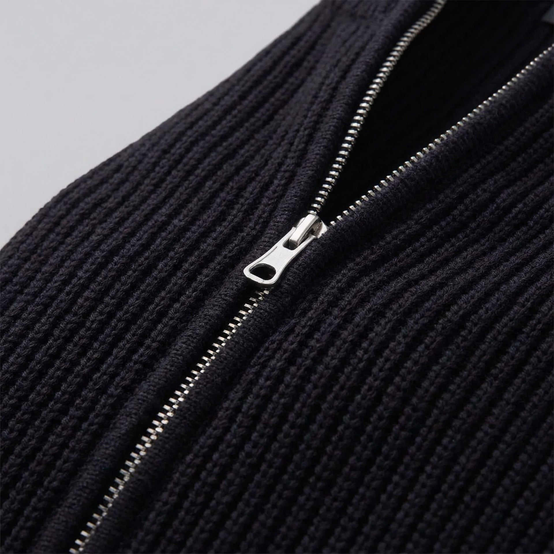Franklin Ribbed Zip Up Cardigan