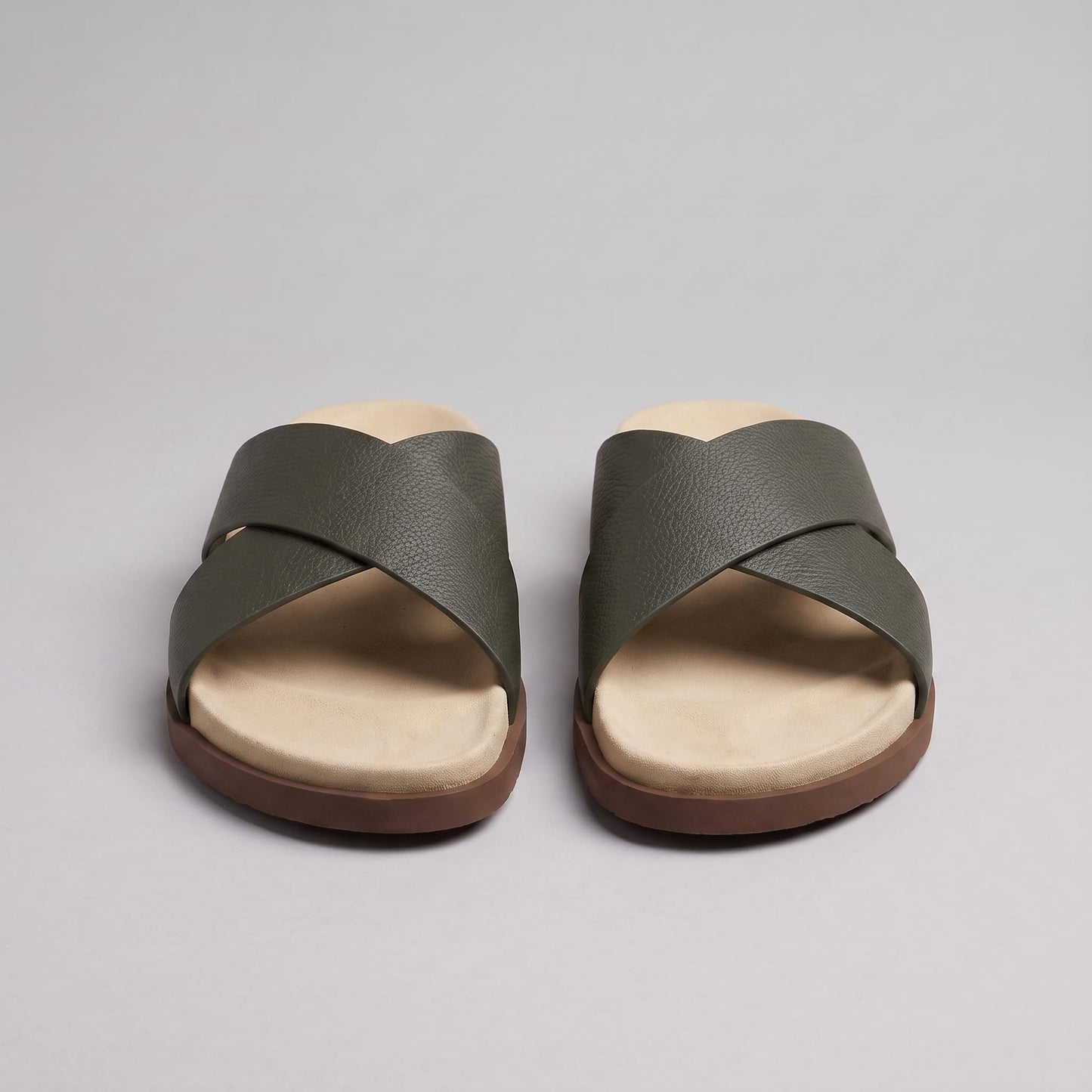 Stanton Leather Cross Strap Slides_14