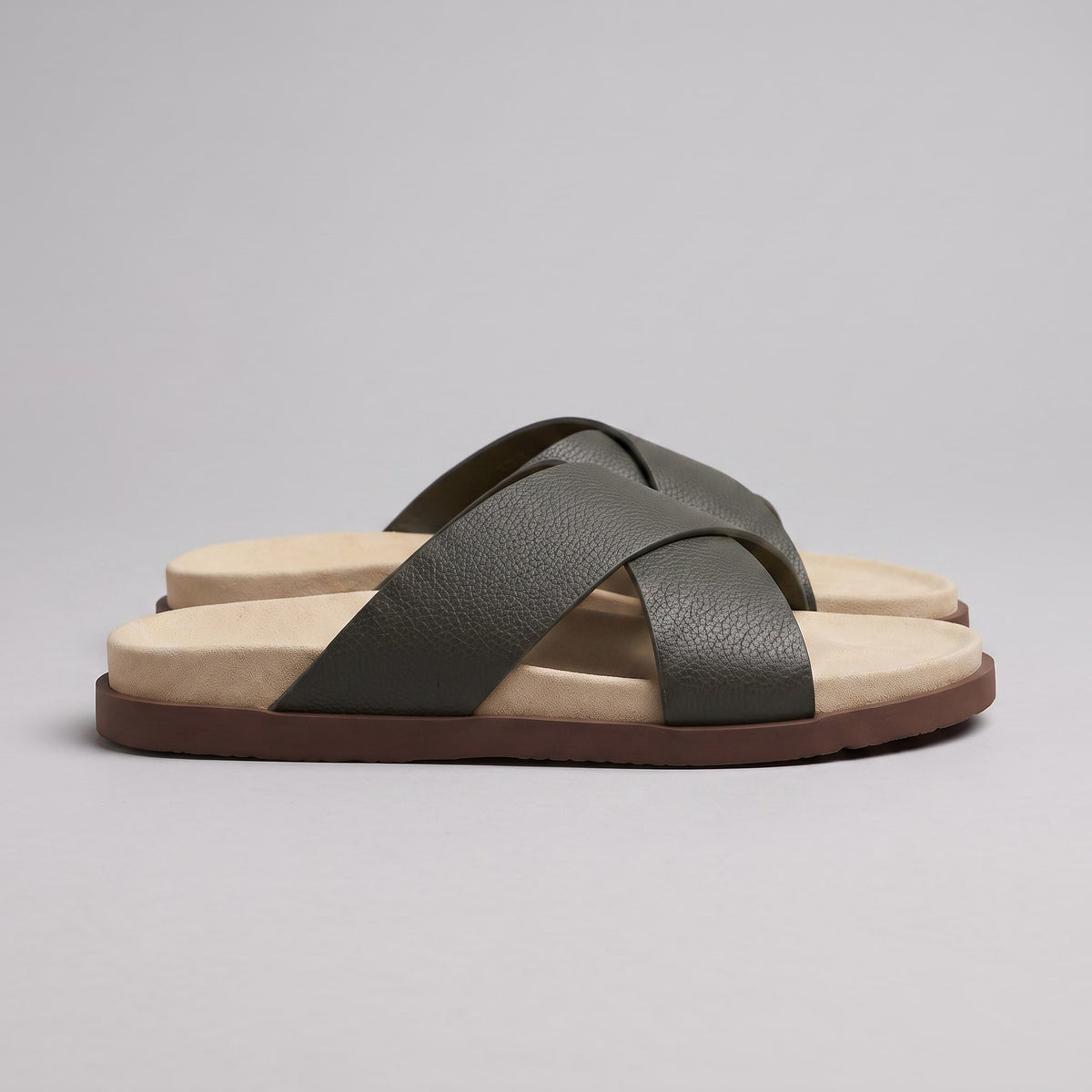 Stanton Leather Cross Strap Slides_16
