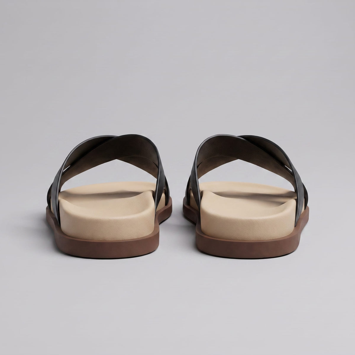 Stanton Leather Cross Strap Slides_3