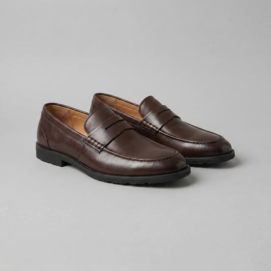 Millard Faux Leather Penny Loafers_1