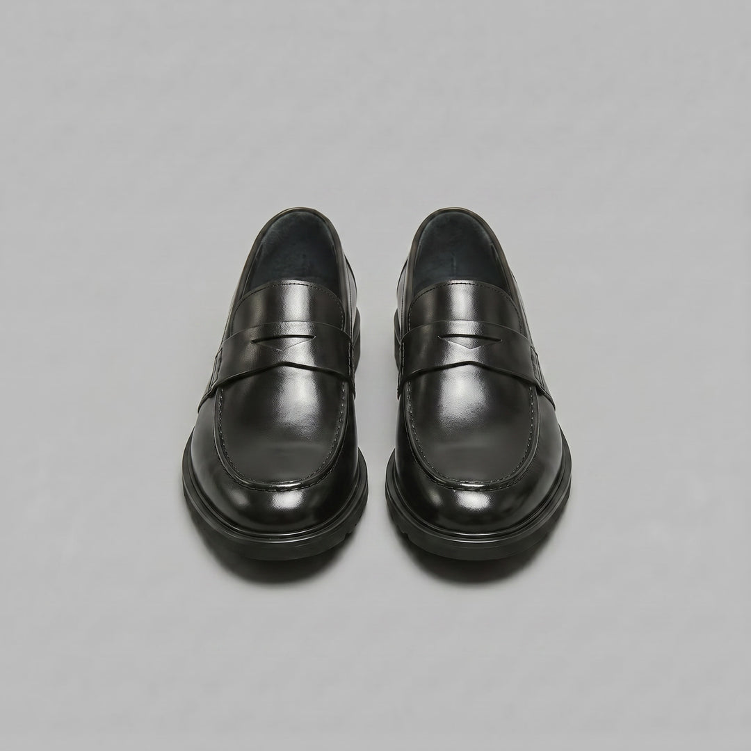 Millard Faux Leather Penny Loafers