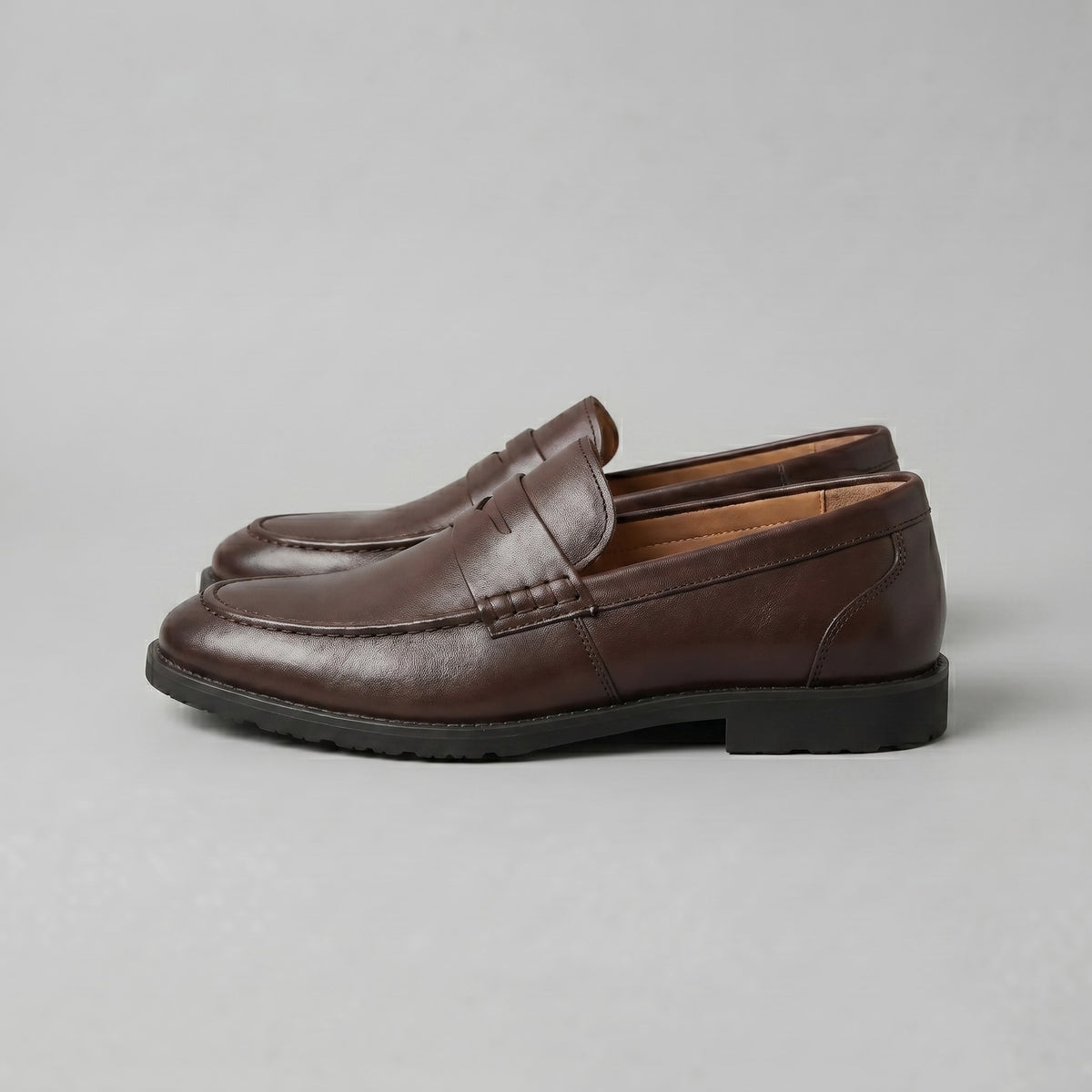 Millard Faux Leather Penny Loafers_2