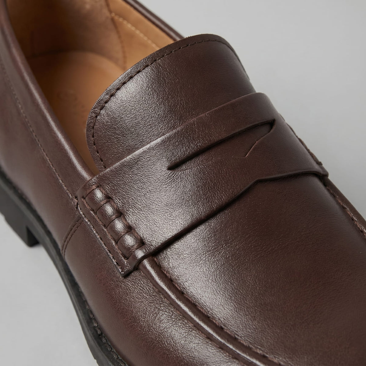 Millard Faux Leather Penny Loafers_4