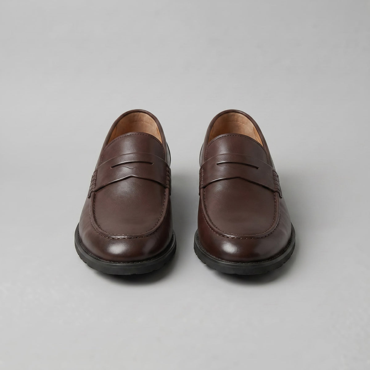 Millard Faux Leather Penny Loafers_5