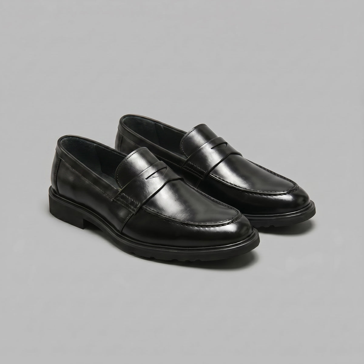 Millard Faux Leather Penny Loafers_6