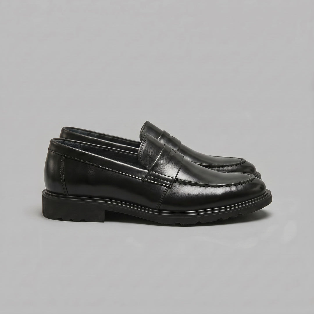 Millard Faux Leather Penny Loafers