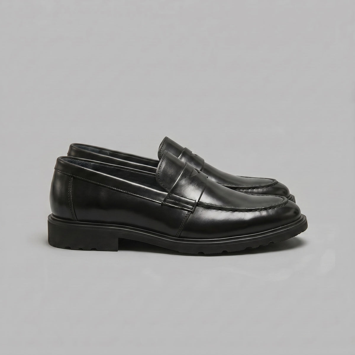 Millard Faux Leather Penny Loafers