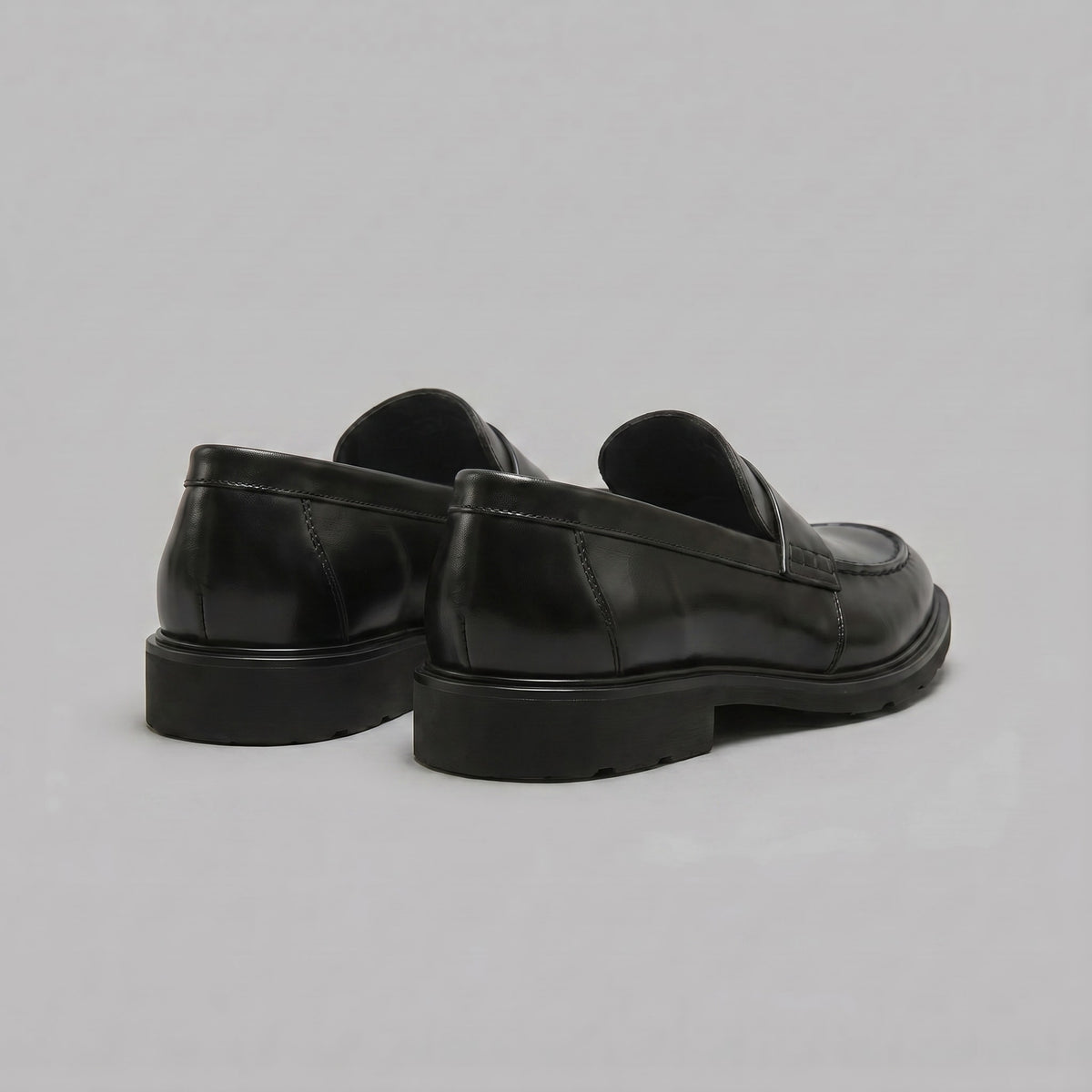 Millard Faux Leather Penny Loafers_8