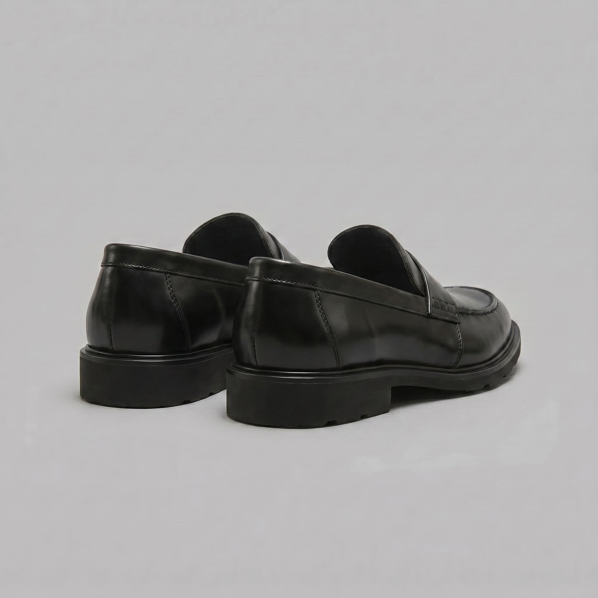 Millard Faux Leather Penny Loafers