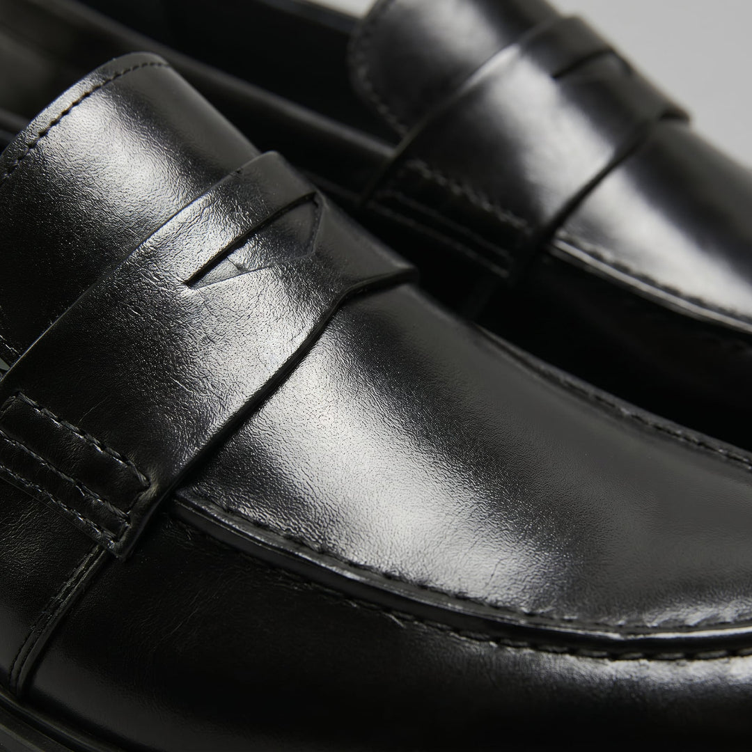 Millard Faux Leather Penny Loafers