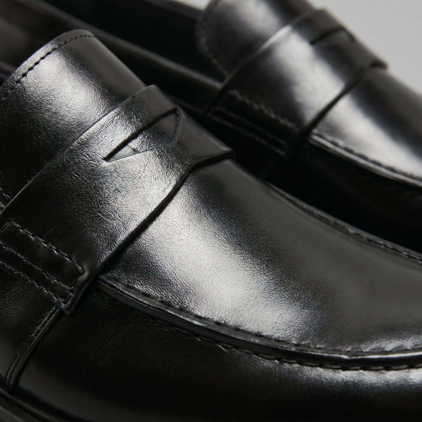 Millard Faux Leather Penny Loafers_9