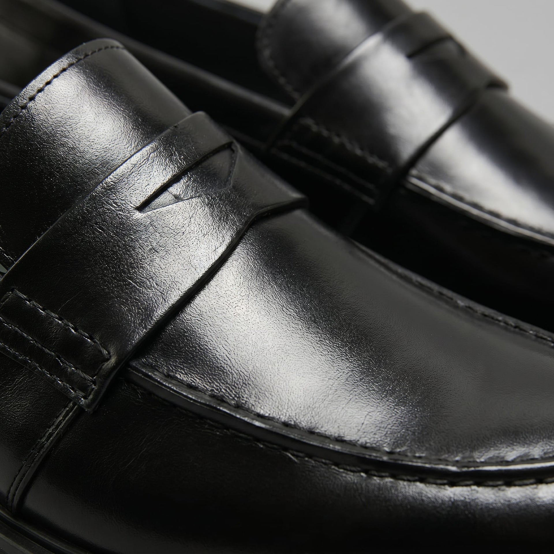 Millard Faux Leather Penny Loafers