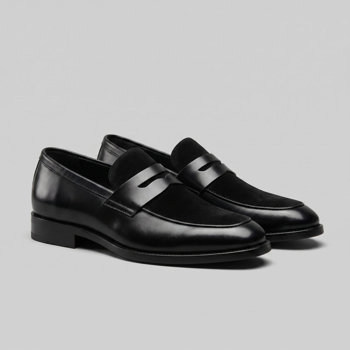 Middleton Suede Panel Penny Loafers_1