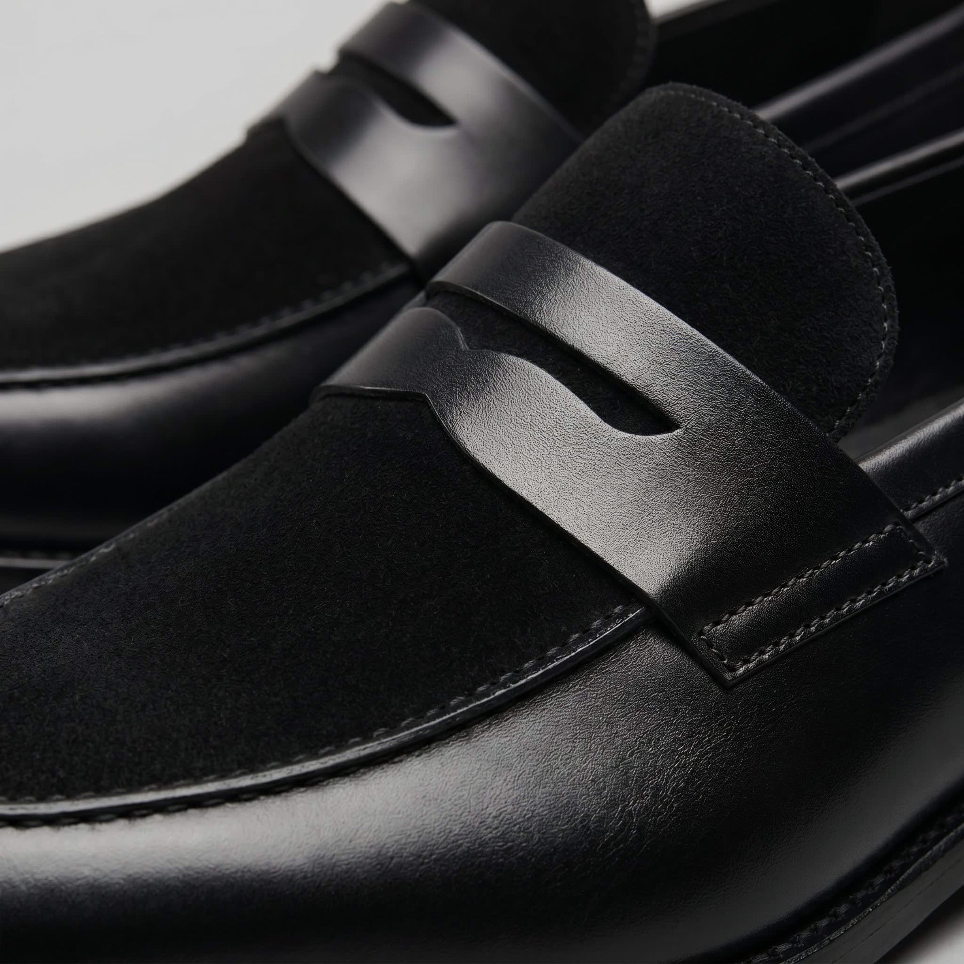 Middleton Suede Panel Penny Loafers