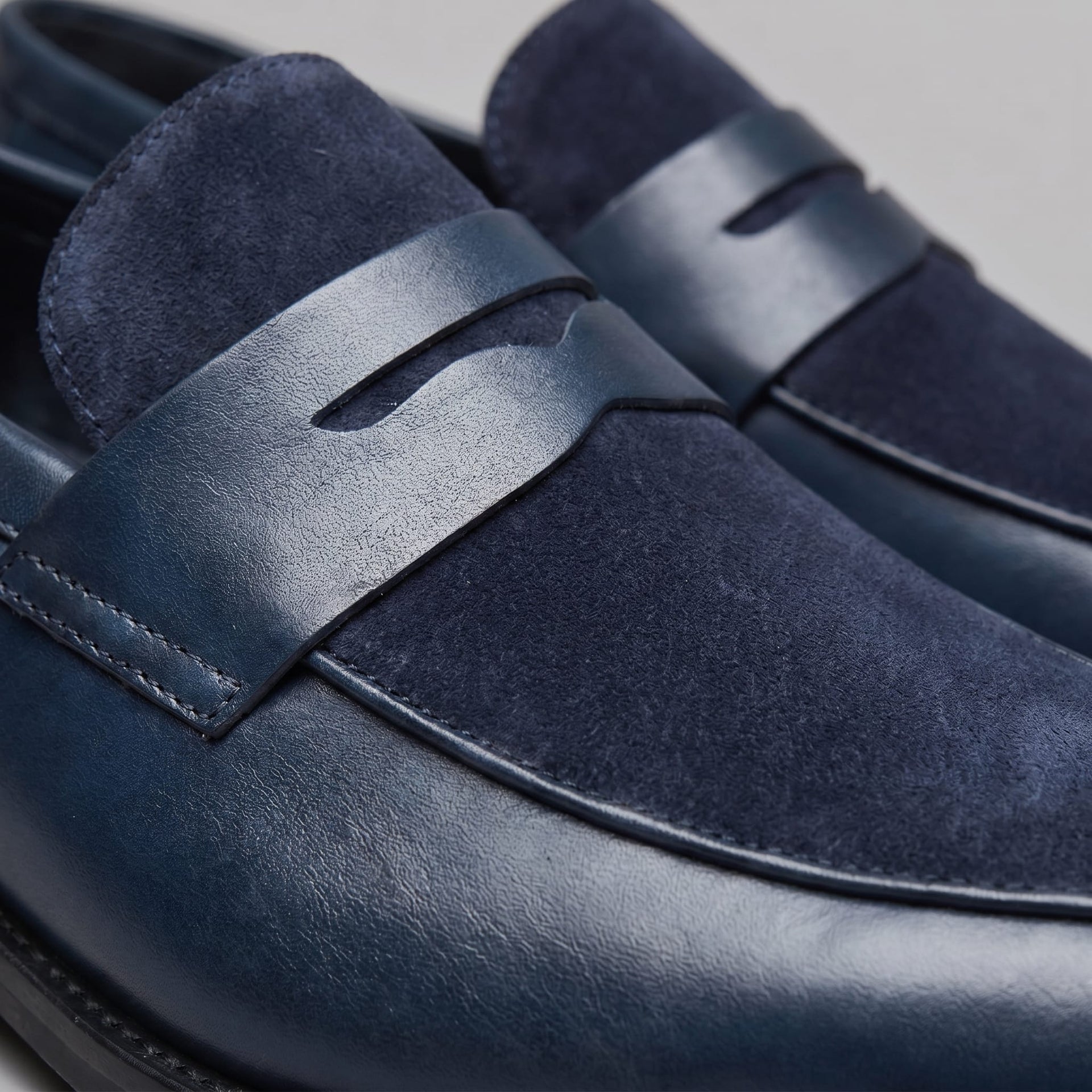 Middleton Suede Panel Penny Loafers