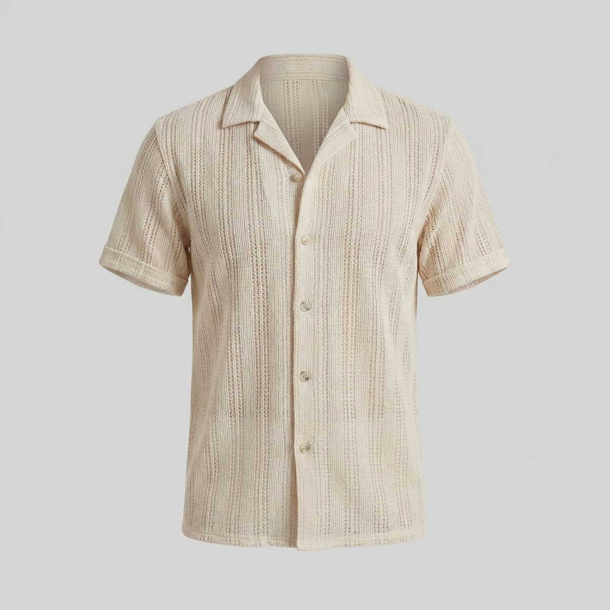 Jonas Open Knit Camp Collar Shirt_5