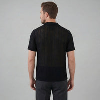 Jonas Open Knit Camp Collar Shirt