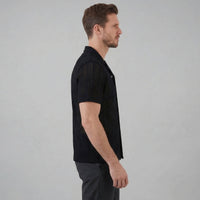 Jonas Open Knit Camp Collar Shirt