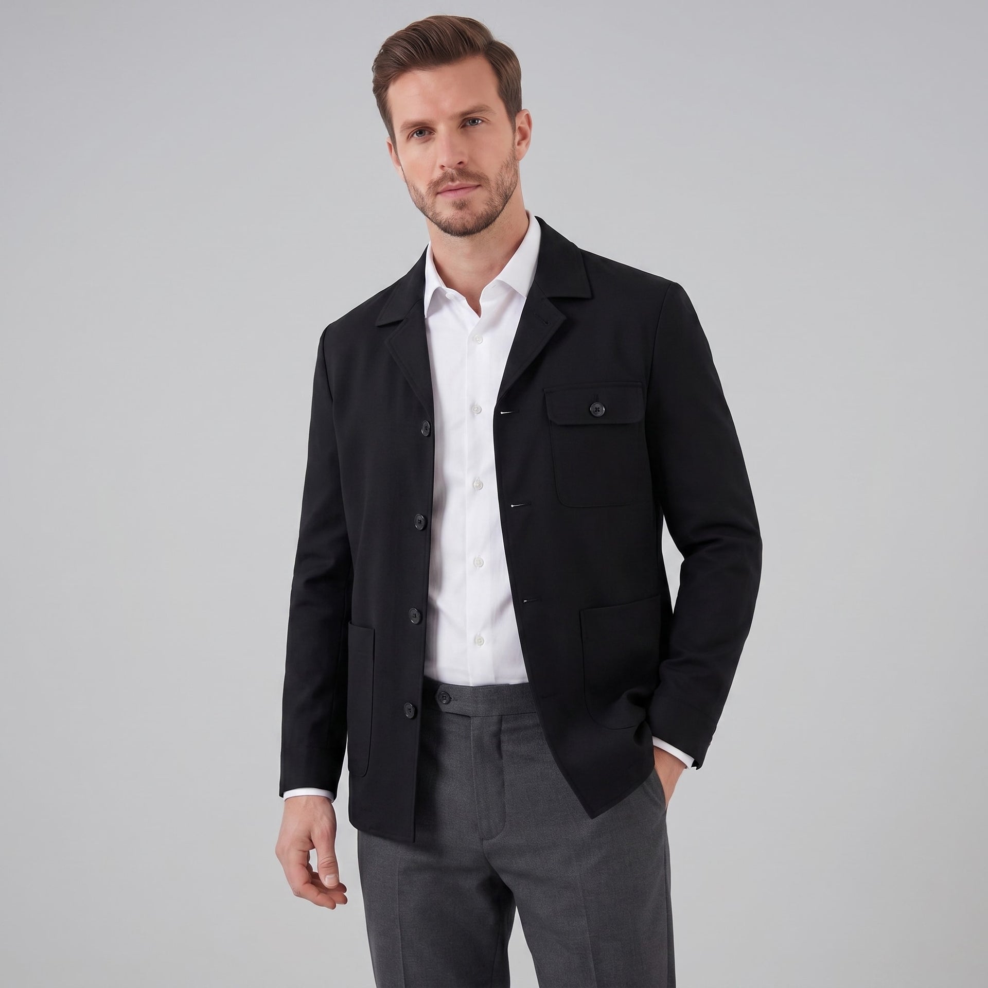 Hawthorne Linen Blend Chore Jacket