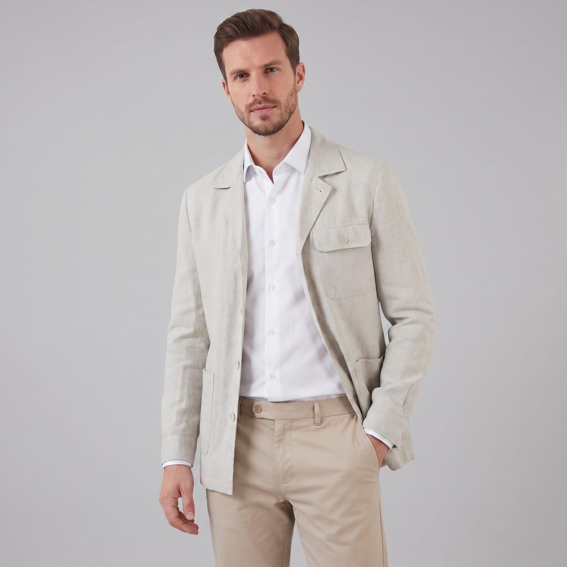 Hawthorne Linen Blend Chore Jacket