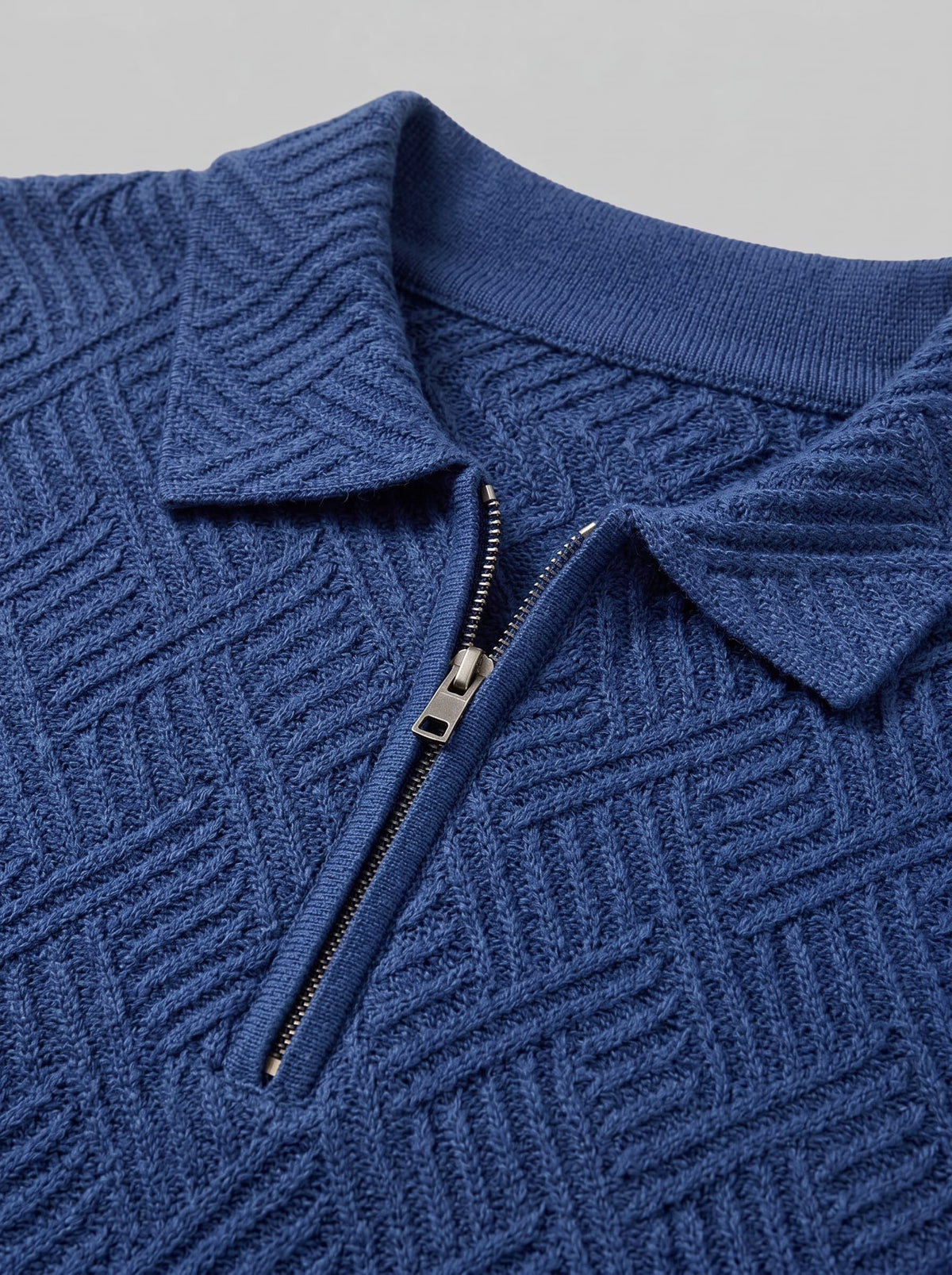 Camden Textured Zip Polo and Shorts Set