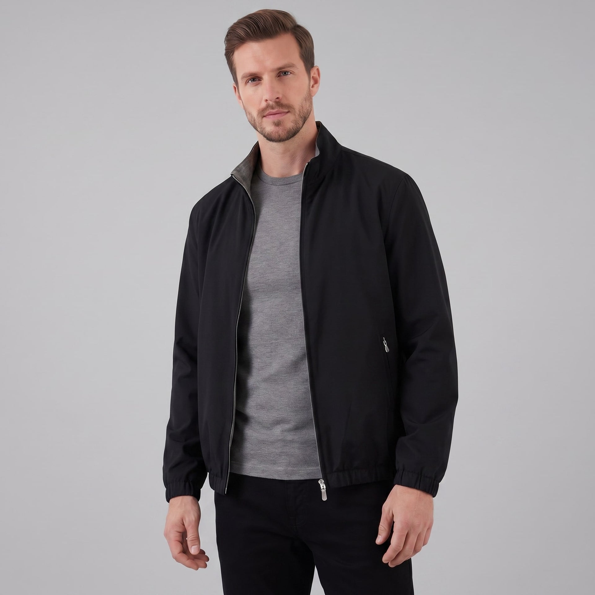 Lathrop Stand Collar Bomber Jacket