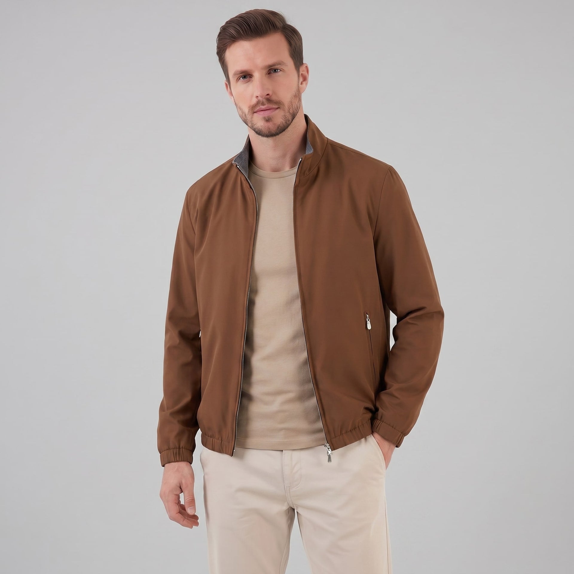 Lathrop Stand Collar Bomber Jacket
