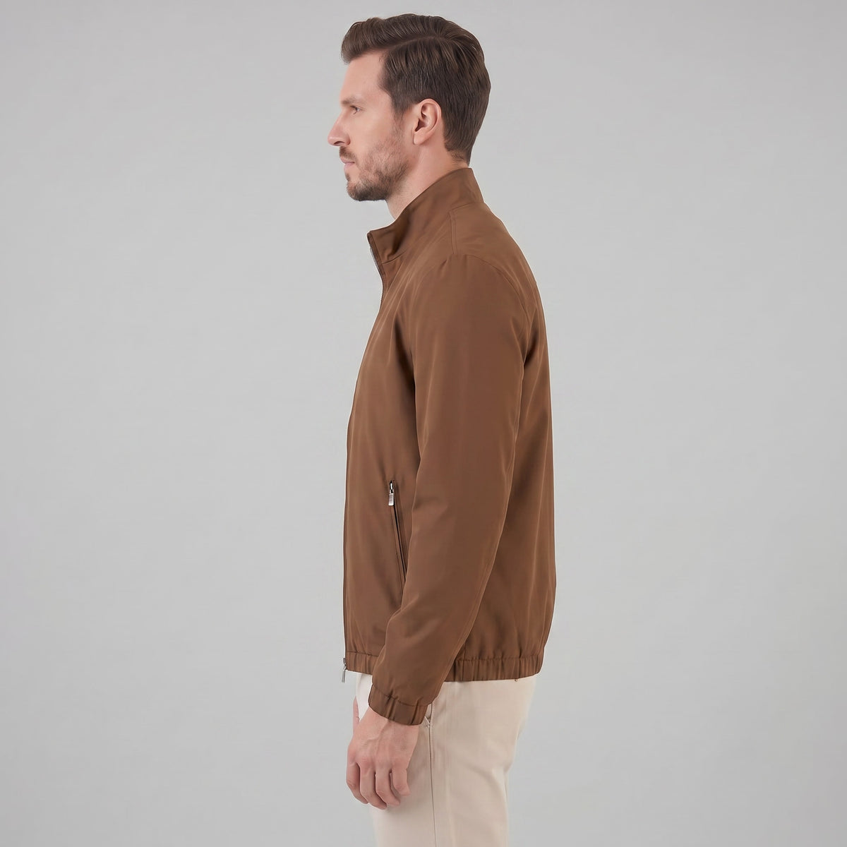 Lathrop Stand Collar Bomber Jacket