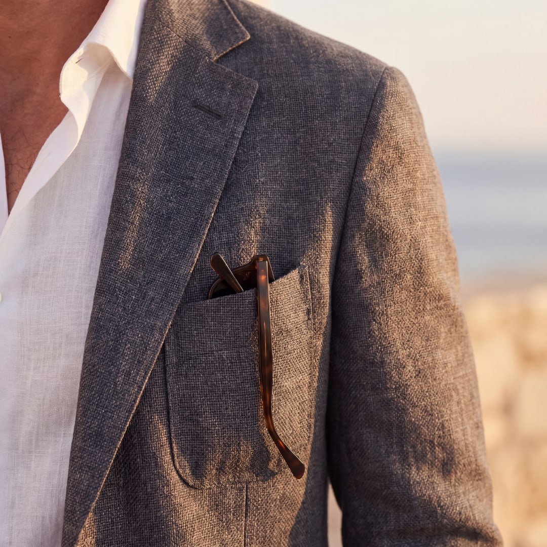 Gage Unstructured Linen Blazer