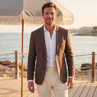 Gage Unstructured Linen Blazer