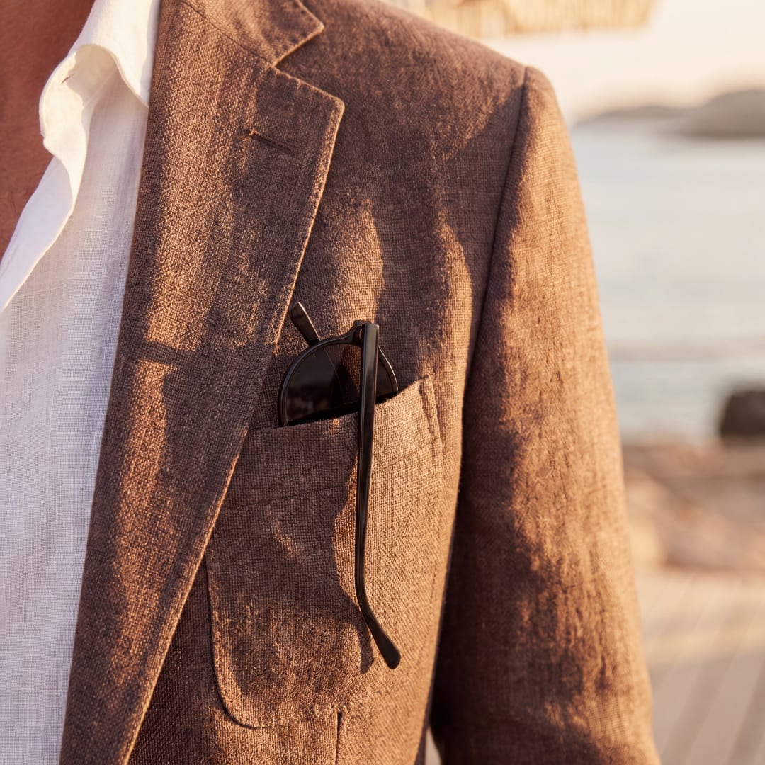 Gage Unstructured Linen Blazer